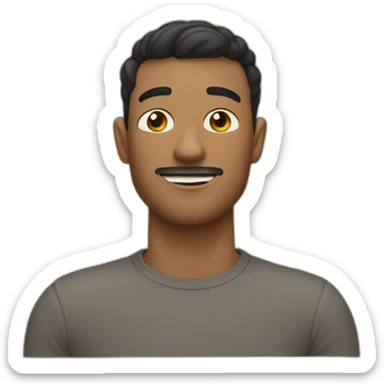 Main avec un doigts baissé sticker