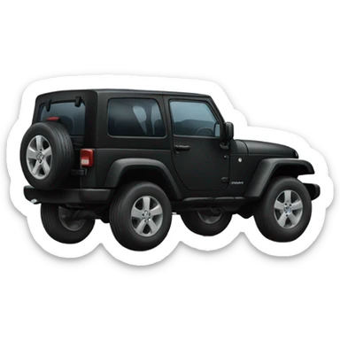 Black jeep sticker