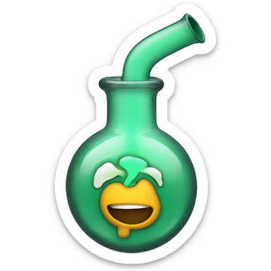 bong with smoke sticker