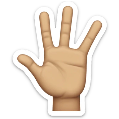 Dismissive hand sticker