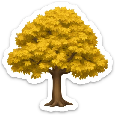Yellow Tree sticker