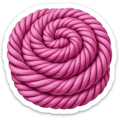 pink yarn sticker