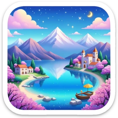 gorgeous beautiful sparkly aesthetic full scenic SCENERY sticker