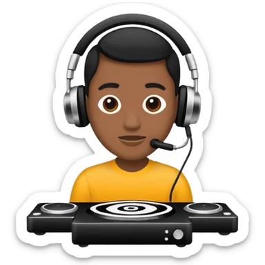 Make a logo for Deejay Harris  sticker