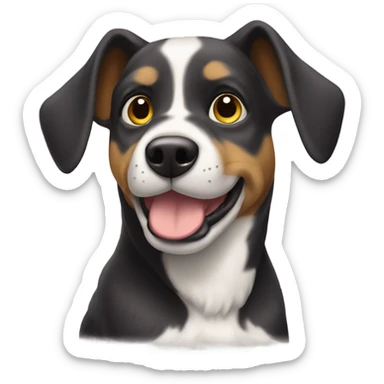 Perro con alas  sticker