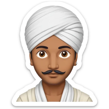 Indian with turban  sticker