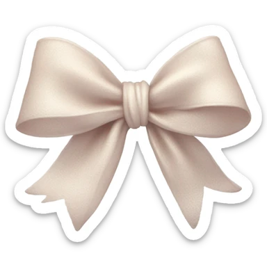 Light aesthetic bow sticker