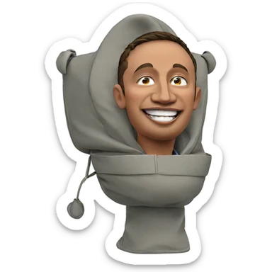 happy boy against white background sticker