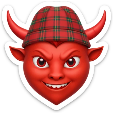 Something that combines a heart emoji with a devil emoji. Whilst leaning into my Cornish Italian heritage sticker