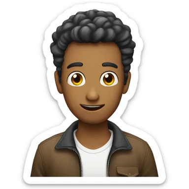 hermoso chico hablando por celular sticker