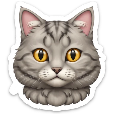 scottish cat with small, bent ears sticker