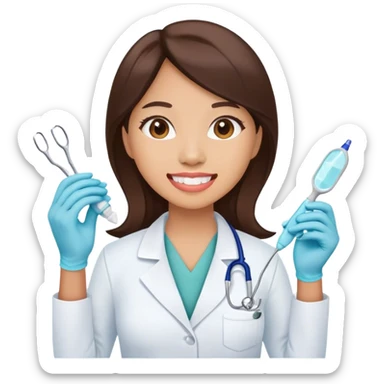 Filipina dentist sticker