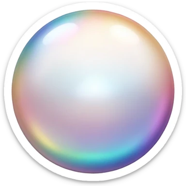 beautiful shiny pearl sticker