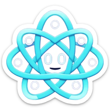 futuristic minimalistic emoji icon, letters "SANG" formed by three glowing digital lines representing Storm, Atom and NoizeGames, neon purple (#8B5CF6) and cyan (#00E0FF) on dark background, modern tech style, 1:1 aspect ratio
 sticker