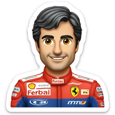 Carlos Sainz ferrari  sticker