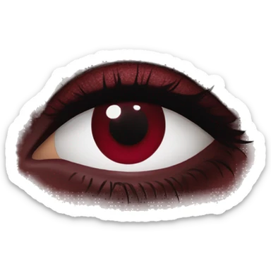 Wine red eyeshadows texture sticker