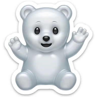 ghost gummy bear sticker