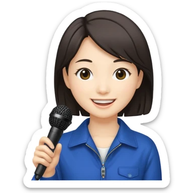 miki matsubara stay with me microphon emoji sticker