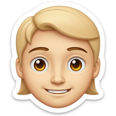 smirking face sticker