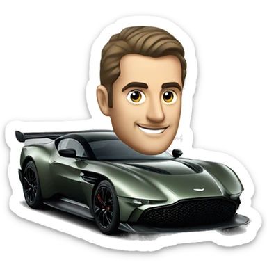 Une Aston martin vulcan sticker