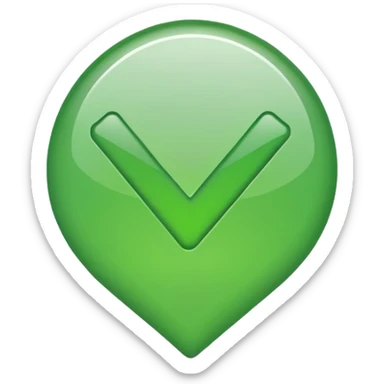 \just a normal green checkmark sticker