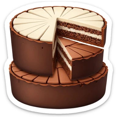 chocolate rice cake slices sticker