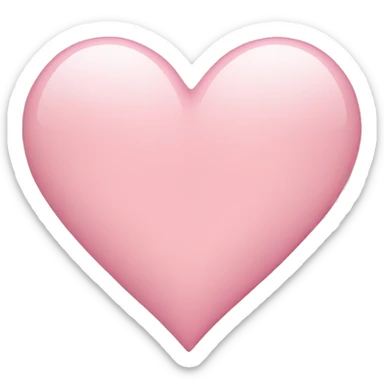 Light pink heart  sticker