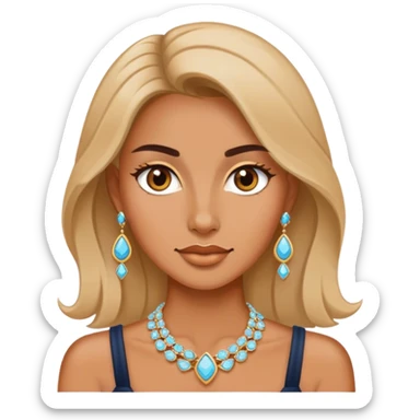 Make her wearing a ton of jewelry sticker