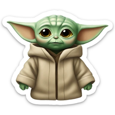Baby yoda sticker