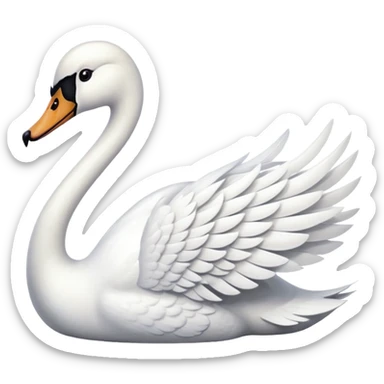 Swan sticker