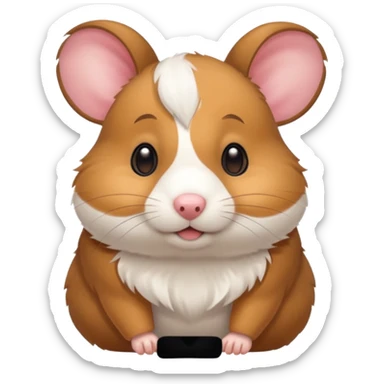 hamster with floppy dog ears 🐶🐹 sticker