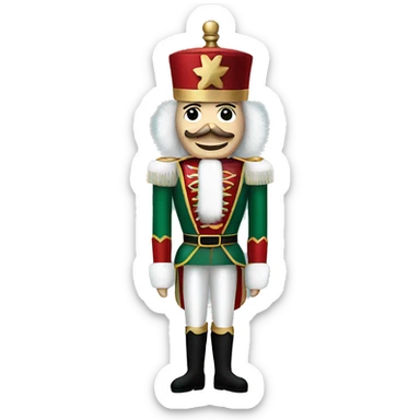 christmas nutcracker full body sticker