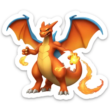 Charizard in the marvel universe sticker