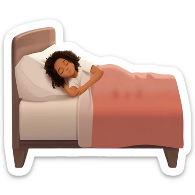 Gonemili Grace qui dort sur lit sticker