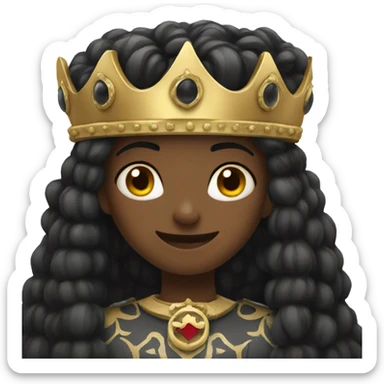black crown sticker