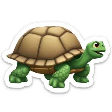 Una tortuga en una furgoneta sticker