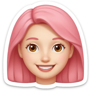 parmagini isiran gulen yuz sticker