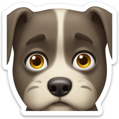 Perro con ojitos tristes  sticker