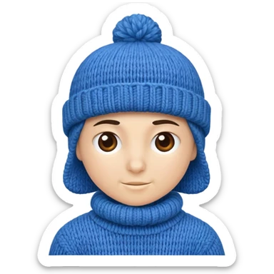 Blue hat  sticker