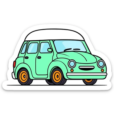 Happy car sticker