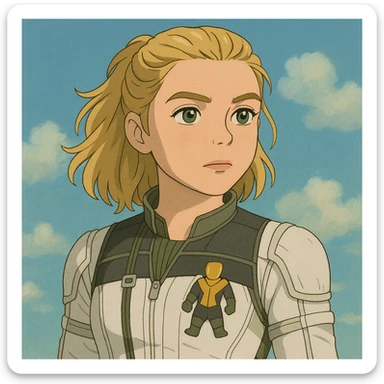 yelena belova played by florence pugh, marvel superhero emoji sticker