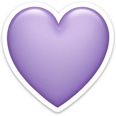 light purple heart  sticker