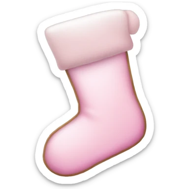 Three light pink Christmas stockings  sticker