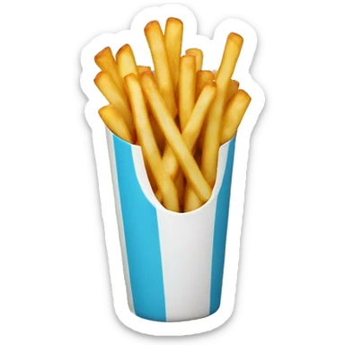 Fries and shake sticker