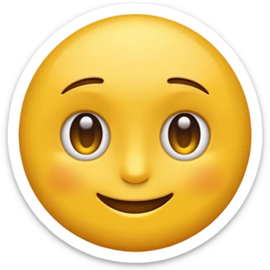 Emoji rond et jaune qui regarde à gauche sticker