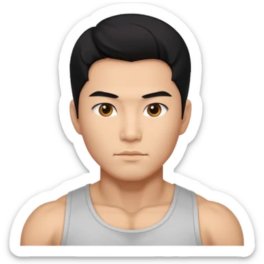 Koreli bir erkek ama çok yakışık lı ve kaslı saçı dümdüz saç çok daha fazla sticker