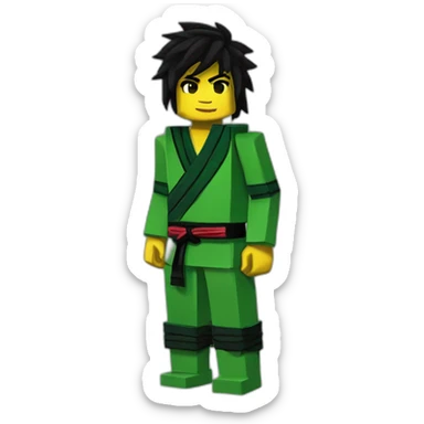 Lloyd ninjago minecraft sticker
