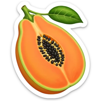 Papaya fruit sticker