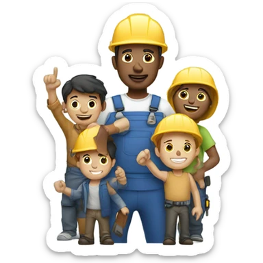 Dads working sticker