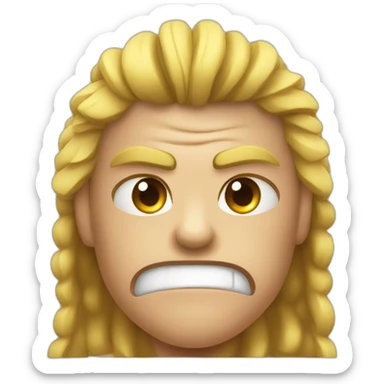 Tennisplayer angry sticker
